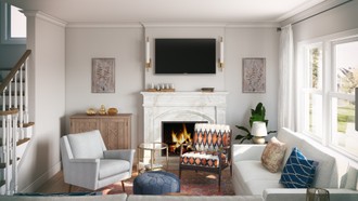 Eclectic, Bohemian, Farmhouse Living Room by Havenly Interior Designer Patrice