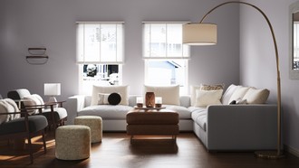 Bohemian, Farmhouse, Midcentury Modern Living Room by Havenly Interior Designer Hannah