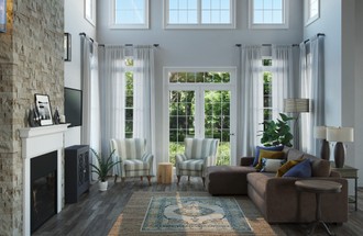 Contemporary, Industrial, Farmhouse Living Room by Havenly Interior Designer Akira