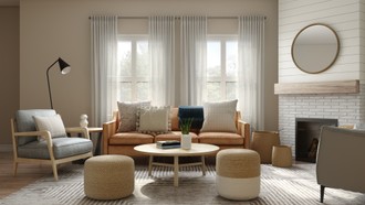 Modern, Classic, Bohemian Living Room by Havenly Interior Designer Jessie