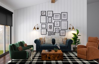 Eclectic Living Room by Havenly Interior Designer Leah