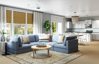Coastal, Farmhouse Living Room by Havenly Interior Designer Yoseika