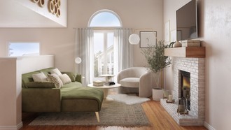Bohemian, Scandinavian Living Room by Havenly Interior Designer Abi