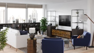 Contemporary, Midcentury Modern Living Room by Havenly Interior Designer Patrice