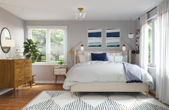 Contemporary, Bohemian, Coastal Bedroom by Havenly Interior Designer Diana