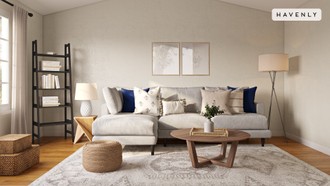 Midcentury Modern, Minimal Living Room by Havenly Interior Designer Laura