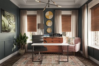 Eclectic Office by Havenly Interior Designer Maria