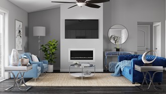 Glam Living Room by Havenly Interior Designer Veridiana