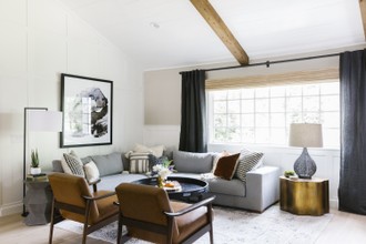 Eclectic, Bohemian, Midcentury Modern, Scandinavian Living Room by Havenly Interior Designer Robyn