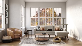 Industrial, Midcentury Modern Living Room by Havenly Interior Designer Karina