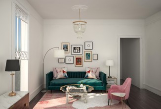 Classic, Glam Living Room by Havenly Interior Designer Courtney
