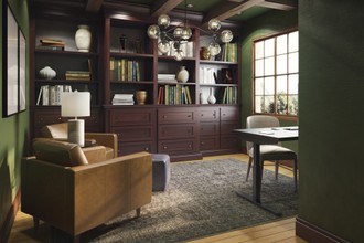 Modern, Midcentury Modern, Scandinavian Office by Havenly Interior Designer Jessie