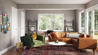 Eclectic, Bohemian, Midcentury Modern Living Room by Havenly Interior Designer Jacqueline