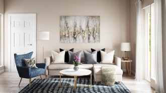 Modern, Glam Living Room by Havenly Interior Designer Veridiana