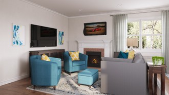 Transitional Living Room by Havenly Interior Designer Erin