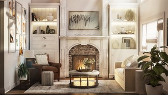 Modern, Bohemian, Transitional Living Room by Havenly Interior Designer Fendy