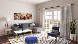 Modern, Midcentury Modern Living Room by Havenly Interior Designer Sharon