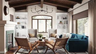 Modern, Classic, Bohemian Living Room by Havenly Interior Designer Leah