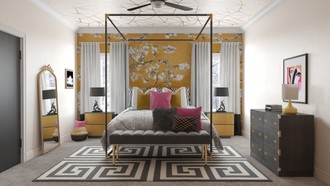 Modern, Eclectic, Glam Bedroom by Havenly Interior Designer Ashlyn