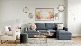 Glam Living Room by Havenly Interior Designer Hannah