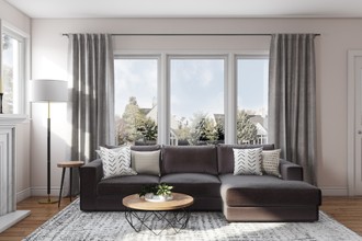 Midcentury Modern, Scandinavian Living Room by Havenly Interior Designer Allison