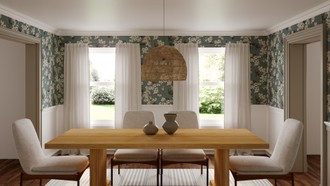 Coastal, Transitional Dining Room by Havenly Interior Designer Rebecca