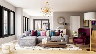 Modern, Glam Living Room by Havenly Interior Designer Katerina
