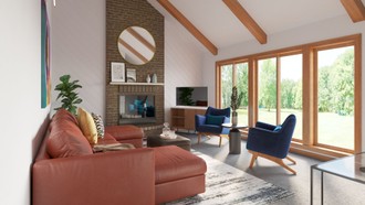 Modern, Midcentury Modern Living Room by Havenly Interior Designer Ana