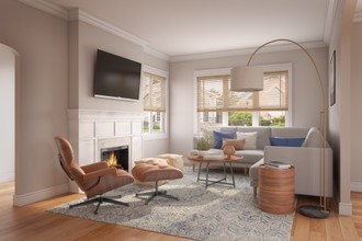 Contemporary, Midcentury Modern Living Room by Havenly Interior Designer Anny