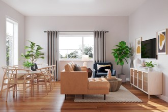 Modern, Eclectic, Bohemian Living Room by Havenly Interior Designer Shauna
