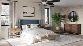 Classic, Coastal, Industrial, Vintage Bedroom by Havenly Interior Designer Emily
