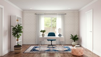 Bohemian, Preppy Office by Havenly Interior Designer Ana