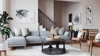 Modern, Glam, Minimal, Scandinavian Living Room by Havenly Interior Designer Madison