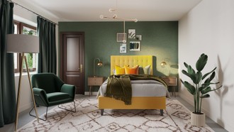 Midcentury Modern Bedroom by Havenly Interior Designer Emmanuel