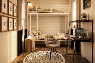 Contemporary, Eclectic, Bohemian Bedroom by Havenly Interior Designer Sharon