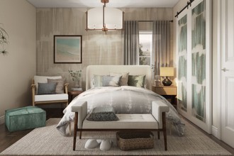 Coastal, Midcentury Modern Bedroom by Havenly Interior Designer Patrice