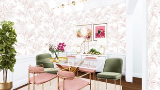 Modern, Eclectic, Glam Dining Room by Havenly Interior Designer Katerina