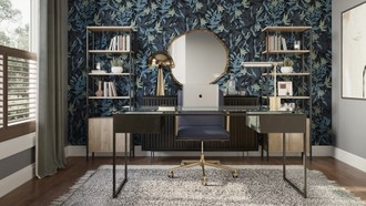 Modern, Transitional, Midcentury Modern, Scandinavian Office by Havenly Interior Designer Ana