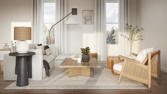 Contemporary, Bohemian, Farmhouse, Scandinavian Living Room by Havenly Interior Designer Romina