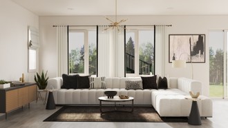 Modern, Minimal Living Room by Havenly Interior Designer Angie