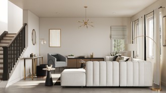 Modern, Minimal Living Room by Havenly Interior Designer Angie