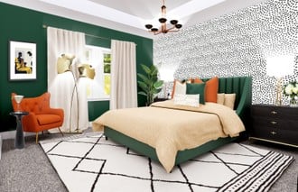 Modern, Eclectic, Glam Bedroom by Havenly Interior Designer Katerina