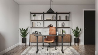 Midcentury Modern Office by Havenly Interior Designer Rosa