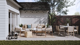Contemporary, Modern, Bohemian, Coastal Outdoor Space by Havenly Interior Designer Athina