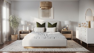 Contemporary, Bohemian, Coastal, Glam Bedroom by Havenly Interior Designer Athina