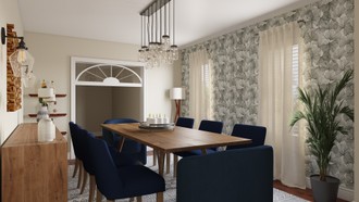Contemporary, Modern, Eclectic Dining Room by Havenly Interior Designer Alexa