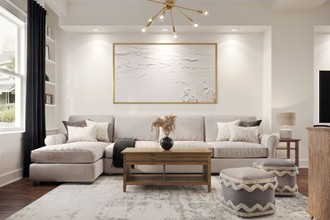 Modern, Farmhouse, Preppy, Scandinavian Living Room by Havenly Interior Designer Andrea