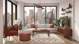 Modern, Bohemian, Scandinavian Living Room by Havenly Interior Designer Alexa