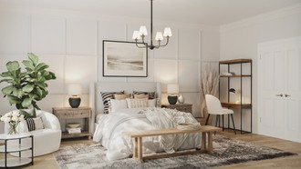 Modern, Coastal, Glam, Minimal, Preppy Bedroom by Havenly Interior Designer Amanda