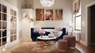 Contemporary, Glam Living Room by Havenly Interior Designer Pamela